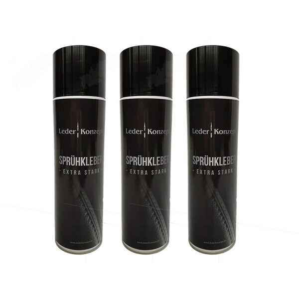 3 x Sprühkleber - extra stark - Lederkonzept 500ml