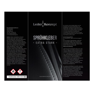 3 x Sprühkleber - extra stark - Lederkonzept 500ml