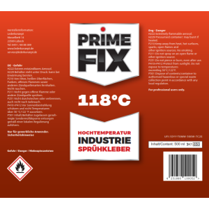 2 x 500ml Sprühkleber Prime Fix 118° Hitzebeständig